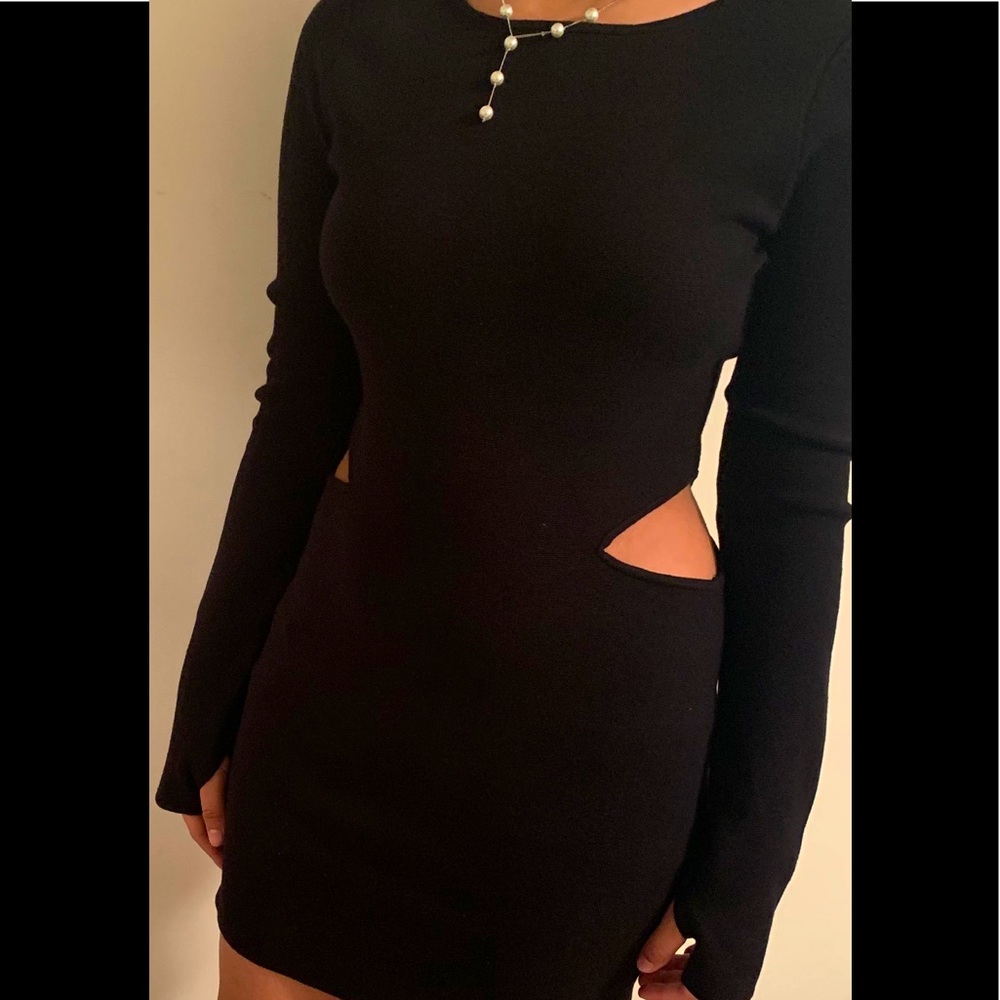 Bello vestido negro nuevo talla L marca CQbyCQ